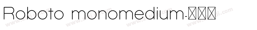 Roboto monomedium字体转换